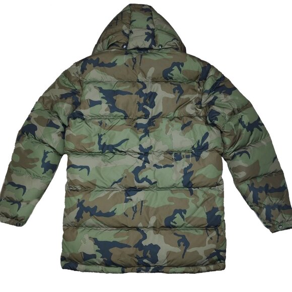 NEW $498 Polo Ralph Lauren Puffer Jacket! M  Camo Down Coat  Orange Polo Player - Picture 3 of 6